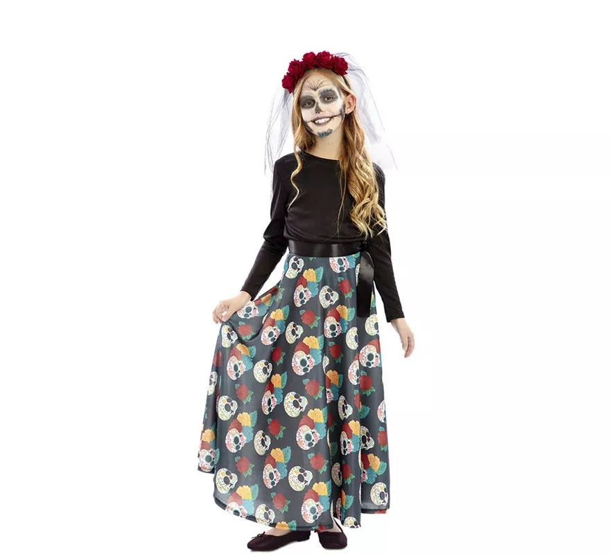 Translation missing: pt-PT.Disfraz de Día de Los Muertos para niña