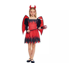 Fato de diabo alado para menina