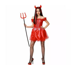 Fato de Diabo de Fogo para mulher