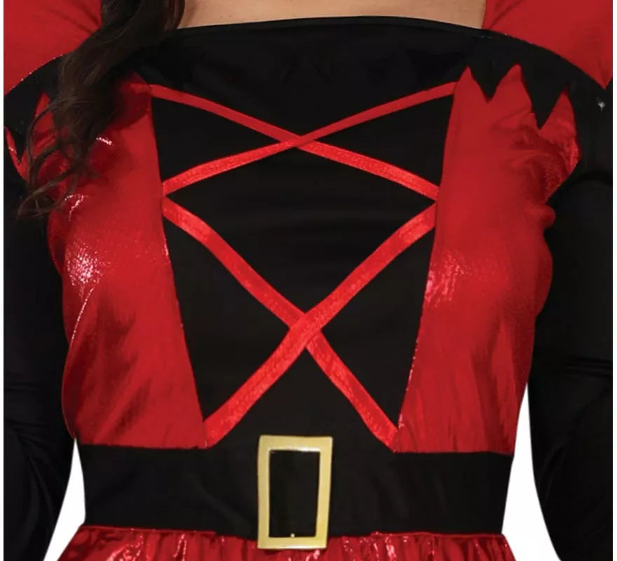 Translation missing: pt-PT.Disfraz de Diablesa rojo y negro para mujer