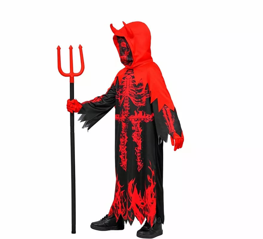 Translation missing: pt-PT.Disfraz de Diablo en Llamas con Capucha para niños