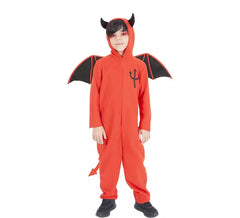 Fato de Red Devil com capuz e asas para criança