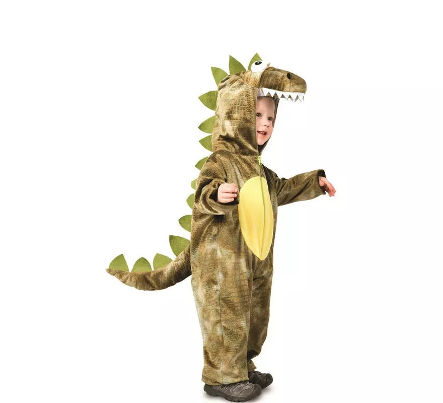 Translation missing: pt-PT.Disfraz de Dinosaurio Dino Rugido verde con cola para niños