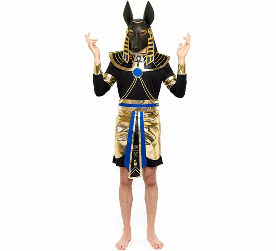 Translation missing: pt-PT.Disfraz de Dios Egipcio Anubis para hombre