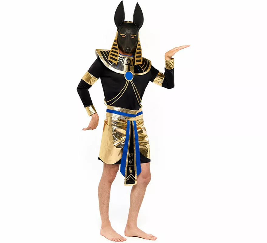 Translation missing: pt-PT.Disfraz de Dios Egipcio Anubis para hombre