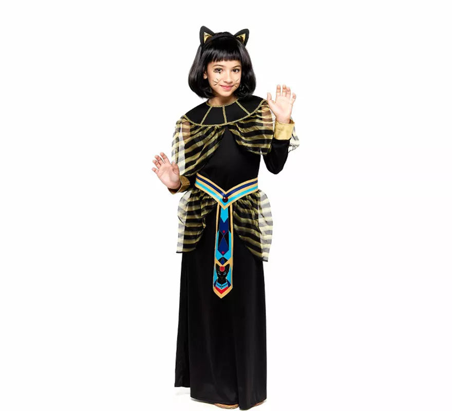 Translation missing: pt-PT.Disfraz de Diosa Bastet Egipcia para niña