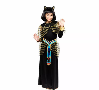 Disfraz de Diosa Bastet Egipcia para niña