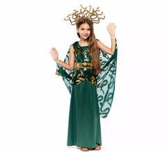 Fato de Medusa, a deusa grega, para meninas.