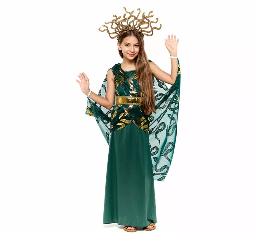 Translation missing: pt-PT.Disfraz de Diosa Griega Medusa para niña