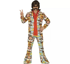 Fato de disco dos anos 70 para homem