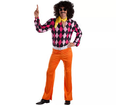 Fato de discoteca anos 70 para homem