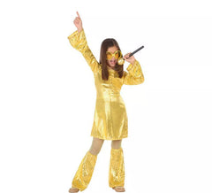 Fato de Disco ouro para menina