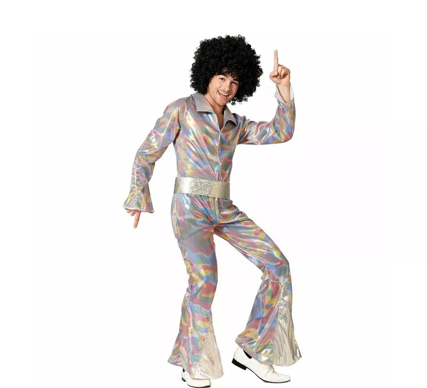 Translation missing: pt-PT.Disfraz de Disco multicolor para hombre