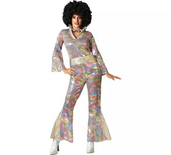 Fato de discoteca multicolor para mulher