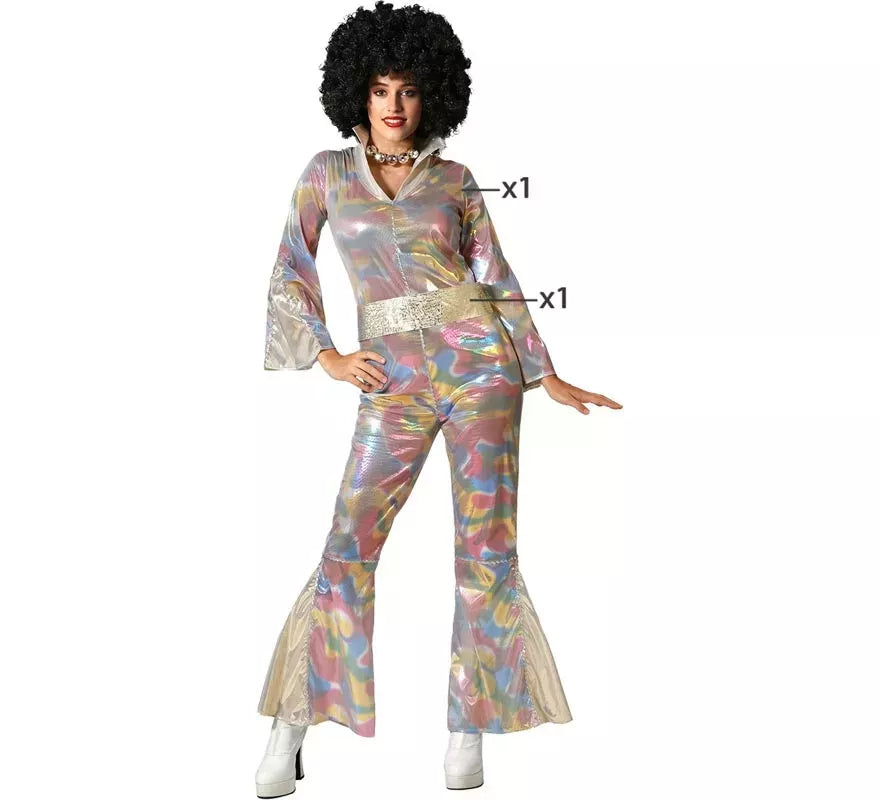 Translation missing: pt-PT.Disfraz de Disco multicolor para mujer