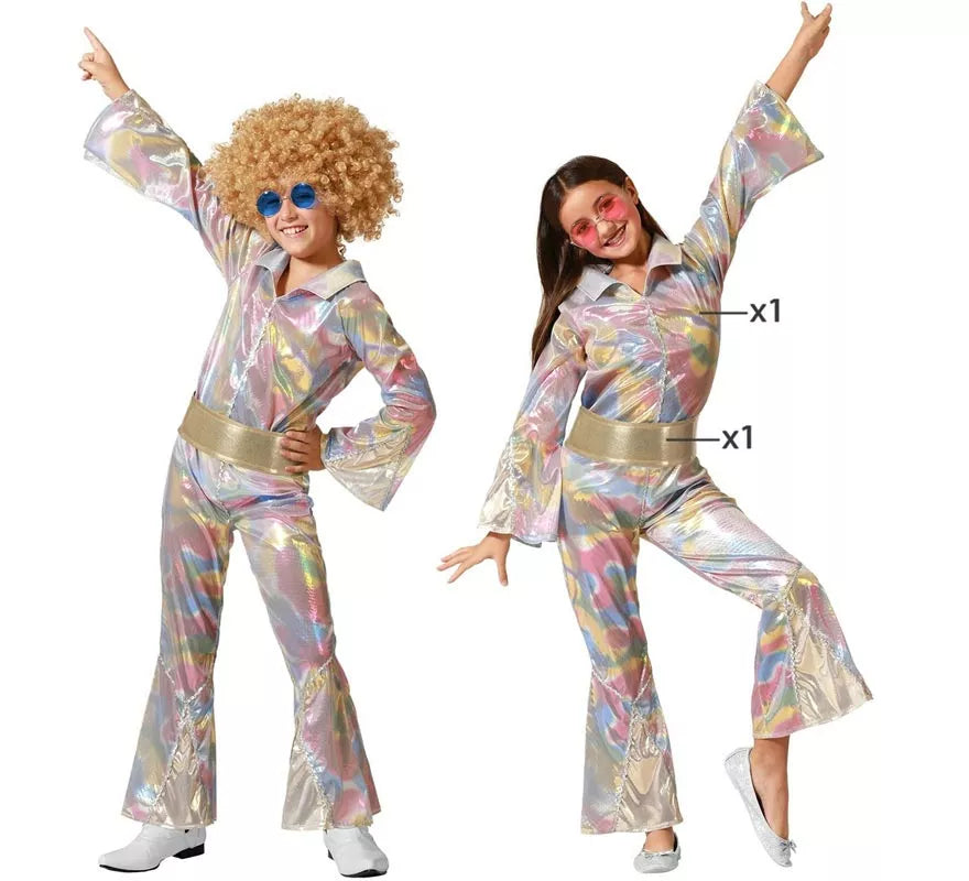 Disfraz de Disco multicolor para niños