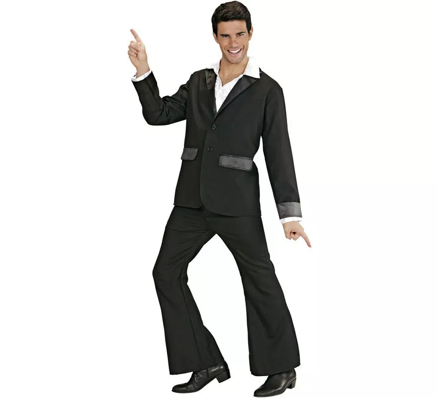 Translation missing: pt-PT.Disfraz de Disco Party negro para hombre