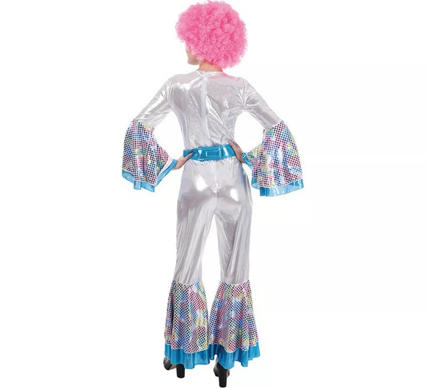 Translation missing: pt-PT.Disfraz de Disco Woman plateado para mujer