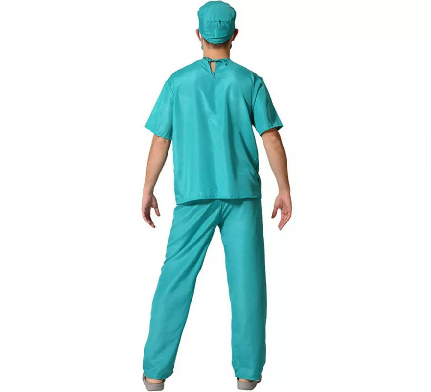 Translation missing: pt-PT.Disfraz de Doctor Azul con Mangas Cortas para Hombre