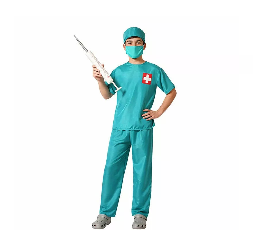 Translation missing: pt-PT.Disfraz de Doctor Azul con Mangas Cortas para Hombre