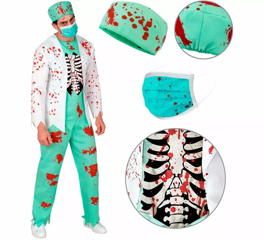 Translation missing: pt-PT.Disfraz de Doctor Zombie para hombre