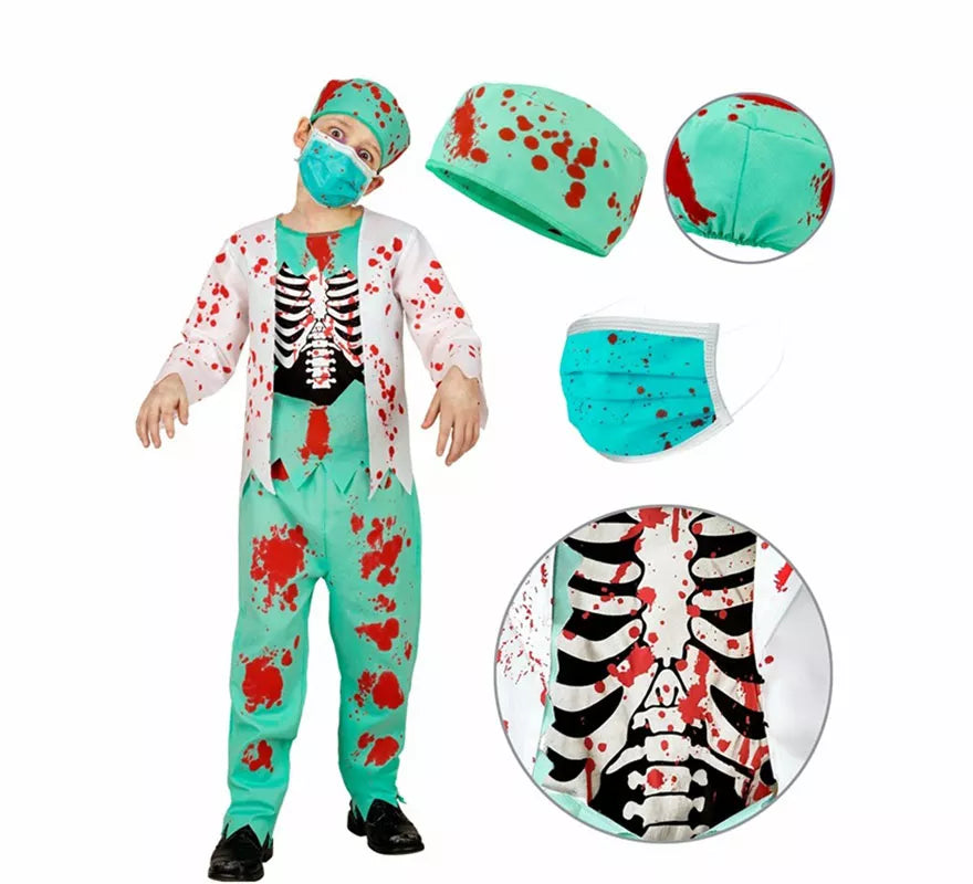 Translation missing: pt-PT.Disfraz de Doctor Zombie para niños