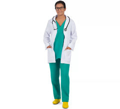 Fato de Doutor em Uniforme Verde para mulher