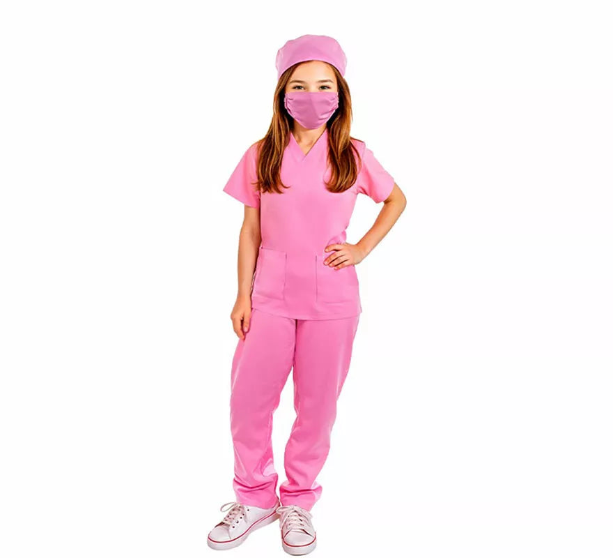 Translation missing: pt-PT.Disfraz de Doctora rosa para niña
