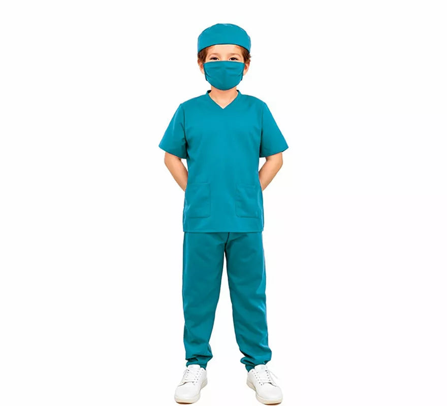 Translation missing: pt-PT.Disfraz de Doctora verde para niños