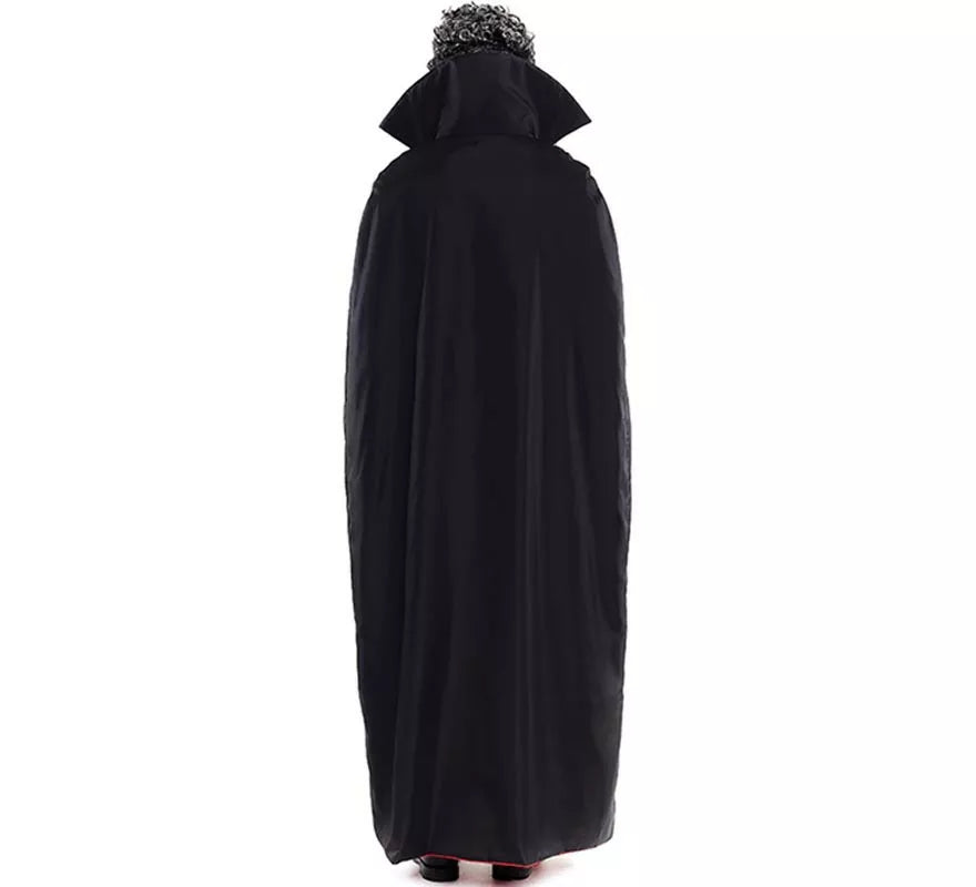 Disfraz de Drácula clásico con capa bicolor para hombre