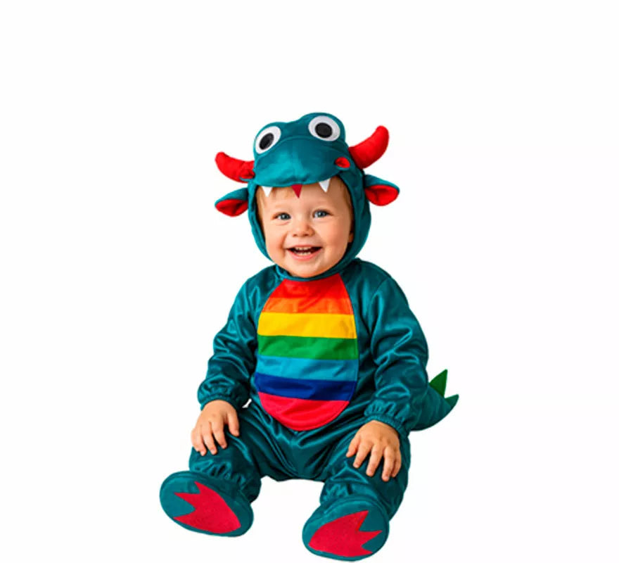 Translation missing: pt-PT.Disfraz de Dragón multicolor para bebé