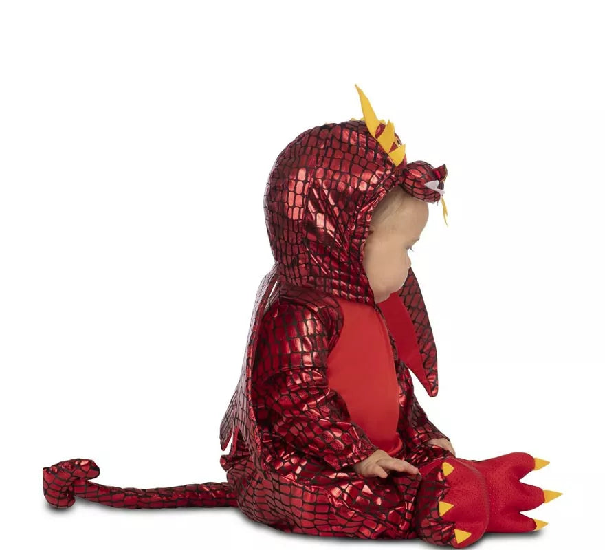 Translation missing: pt-PT.Disfraz de Dragón rojo con capucha y alas para bebé y niño
