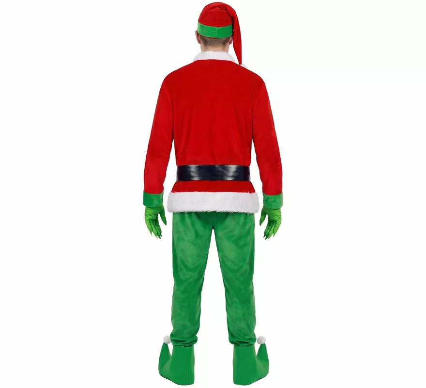 Disfraz de Duende Gruñón de la Navidad para hombre