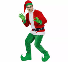 Fato de duende rabugento de Natal para homem