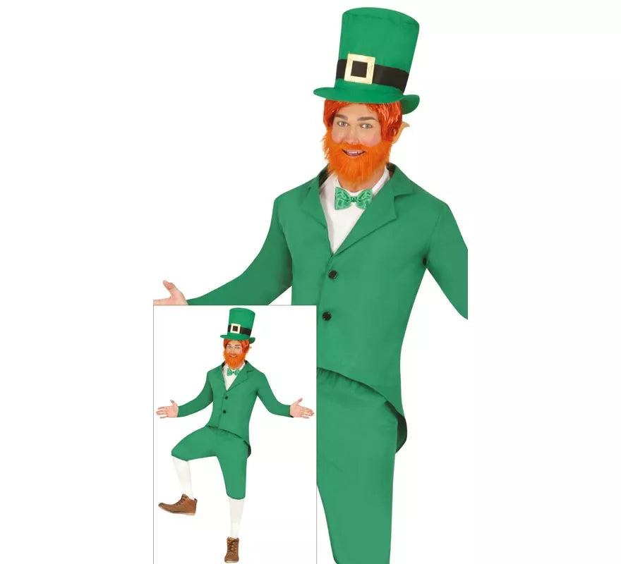 Translation missing: pt-PT.Disfraz de Duende verde Irlandés Leprechaun para hombre