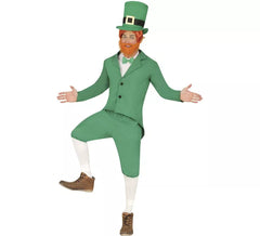 Duende Fato de duende verde irlandês para homem