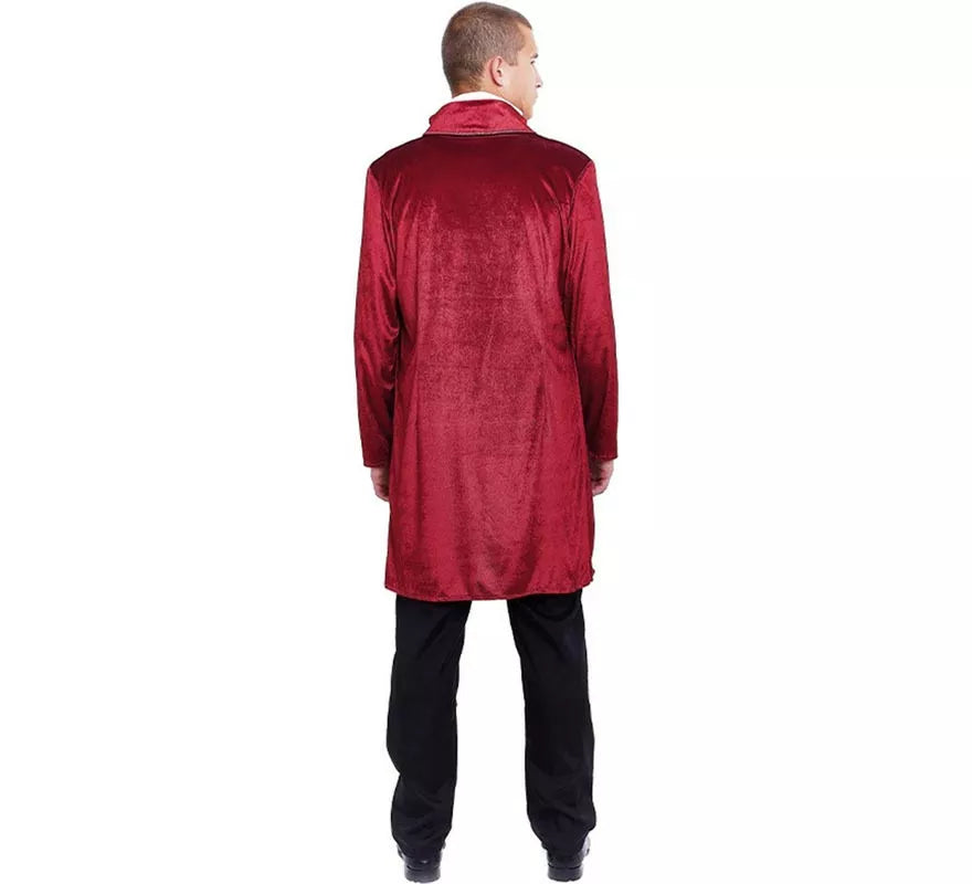 Translation missing: pt-PT.Disfraz de Duque Inglés elegante vinotinto para hombre