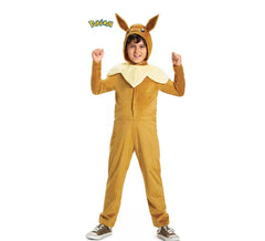 Fato clássica de Pokémon Eevee com capuz para crianças