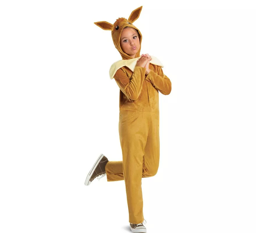 Translation missing: pt-PT.Disfraz de Eevee Pokemon con capucha clásico para niños