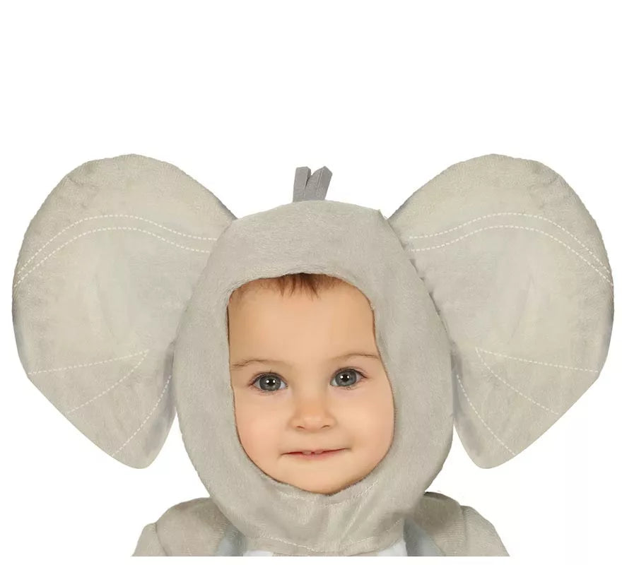 Disfraz de Elefante Gris para bebé