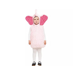Fato de elefante cor-de-rosa para criança