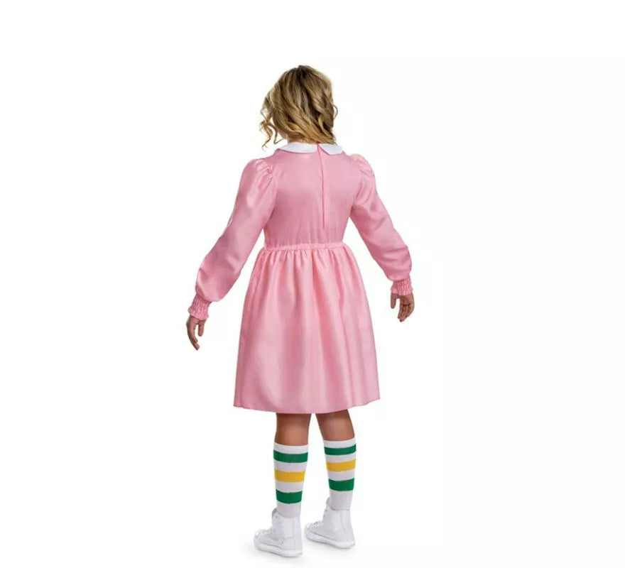 Translation missing: pt-PT.Disfraz de Eleven Rosa Classic de Stranger Things para niña