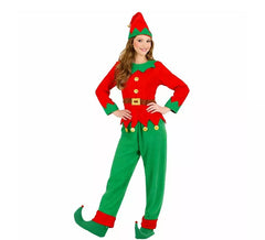 Fato de Elfa Ajudante do Papai Noel para Mulheres
