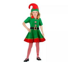 Fato de Elfo Ajudante do Papai Noel para Meninas
