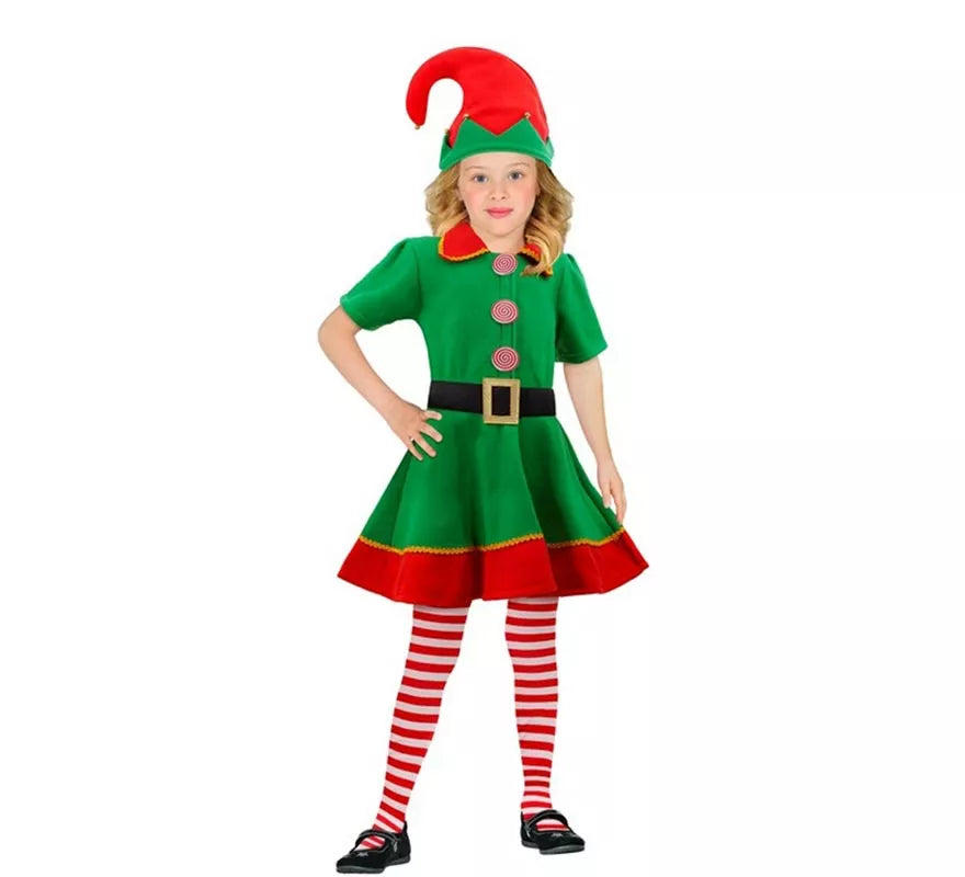 Translation missing: pt-PT.Disfraz de Elfa Ayudante de Santa Claus para niña