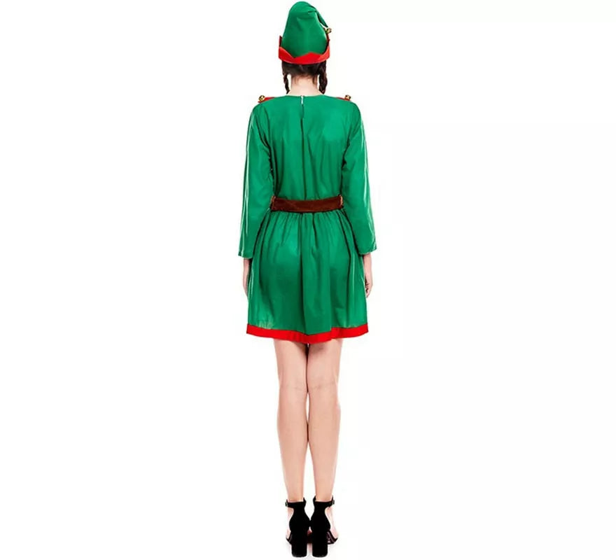 Translation missing: pt-PT.Disfraz de Elfa de Navidad Ayudante de Papá Noel para mujer