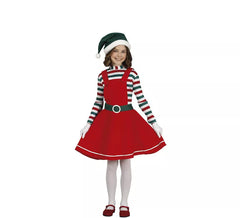 Fato de elfa do papai noel para menina