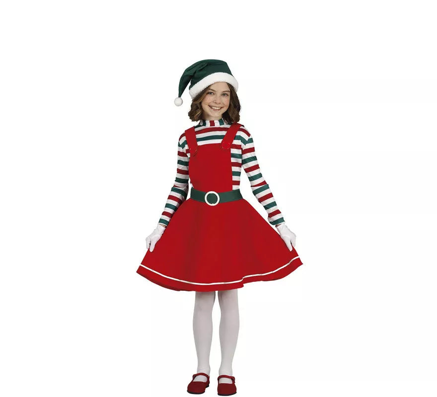 Translation missing: pt-PT.Disfraz de Elfa de Papá Noel para niña