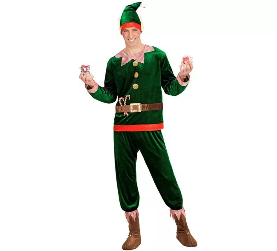 Translation missing: pt-PT.Disfraz de Elfo Ayudante de Papá Noel para hombre
