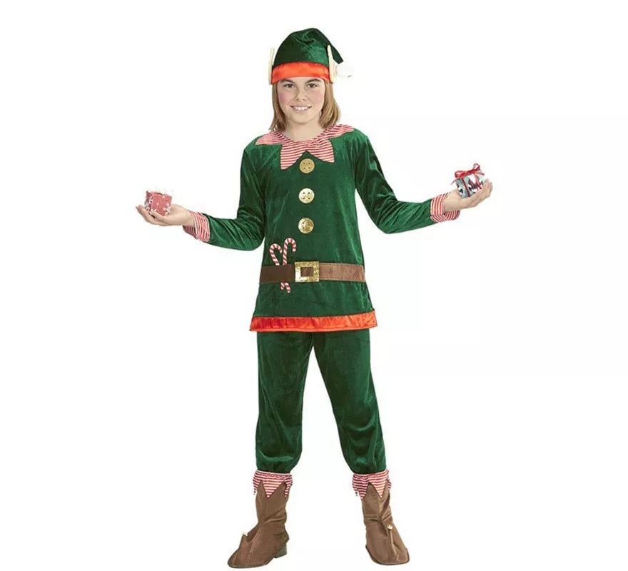 Translation missing: pt-PT.Disfraz de Elfo Ayudante de Papá Noel para niño